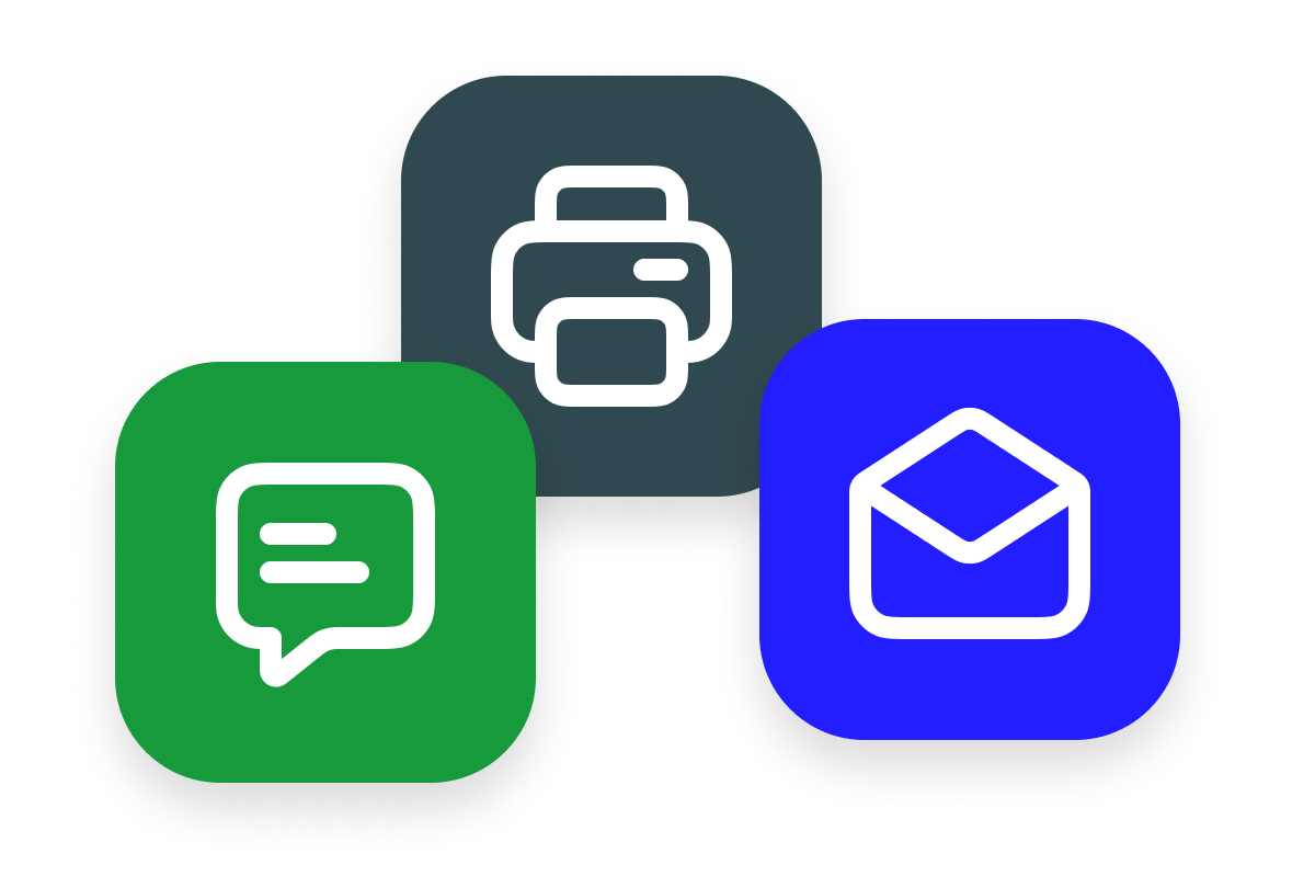 Schedule sharing and communication showing clean printed schedules and email sharing options